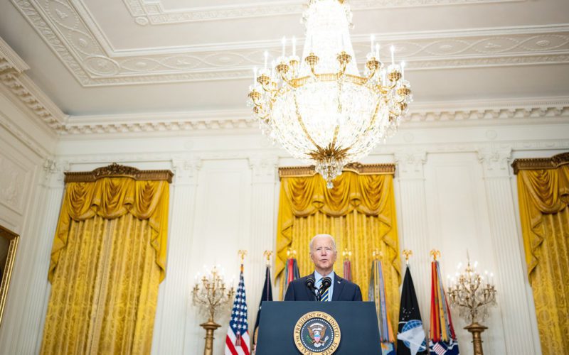 President Joe Biden delivers remarks on the drawdown of U.S. troops from Afghanistan on July 8, 2021. Photo courtesy of the White House.