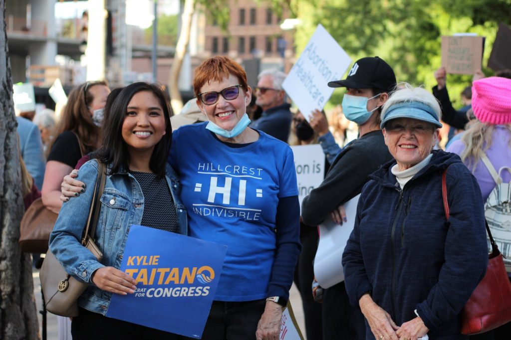 Kylie Taitano with supporters in San Diego. Photo courtesy of Kylie Taitano for Congress. 