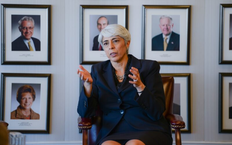 Arati Prabhakar speaks at the Global Security Forum on November 12, 2014. Photo courtesy of the Center for Strategic & International Studies via Flickr.