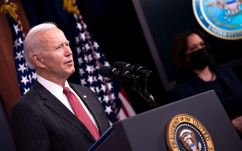 President Joe Biden delivers remarks in Washington, D.C. on Feb. 10, 2021. Photo courtesy of the U.S. Department of Defense.