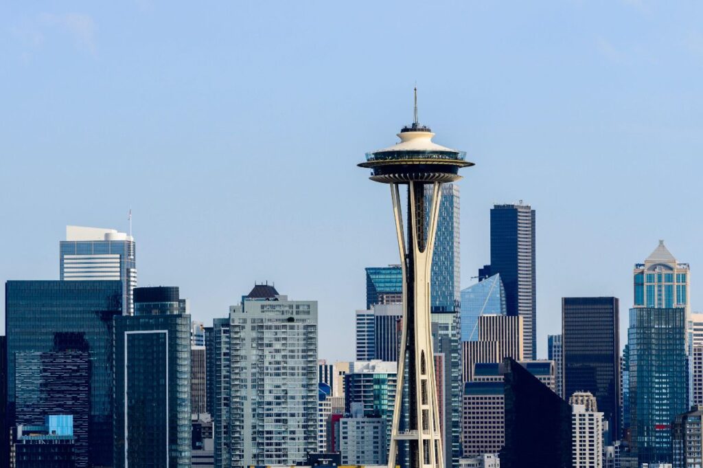 Photo of the skyline of Seattle, where caste discrimination was recently banned