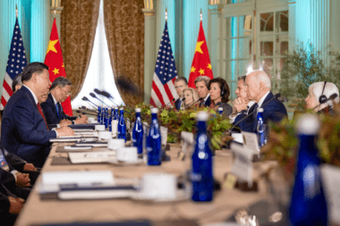 President Biden meets with President Xi Jinping.