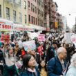 Photo of residents of Chinatown protesting