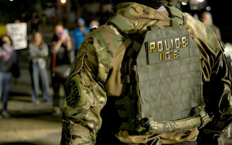 Immigration and Customs Enforcement agents.
