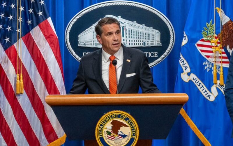 U.S. Attorney General Todd Blanche at a press conference. Photo: U.S. Department of Justice